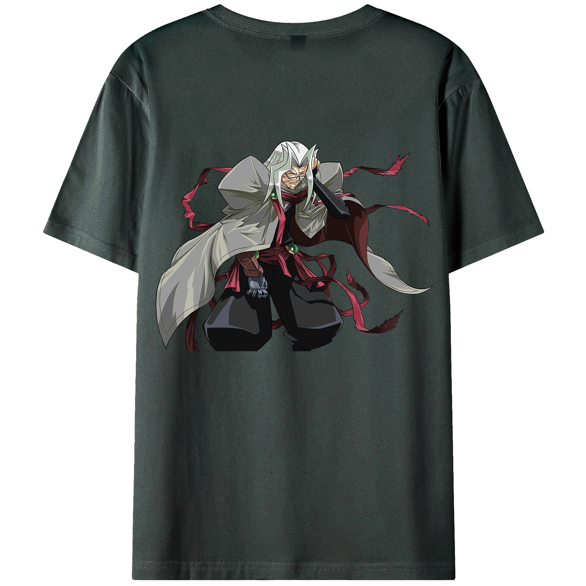 （画像用） 遊☆戯☆王 Yu-Gi-Oh! 綿100％ メンズ半袖Tシャツ（バックプリント） 通気性